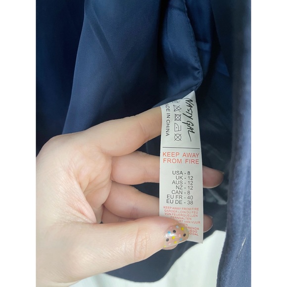 Nasty Gal navy bomber jacket - Picture 6 of 10